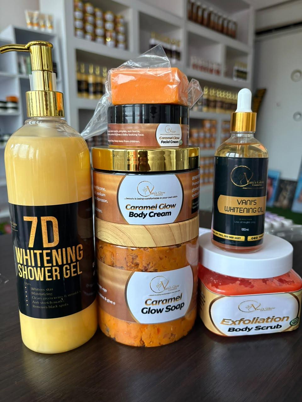 Caramel glow set